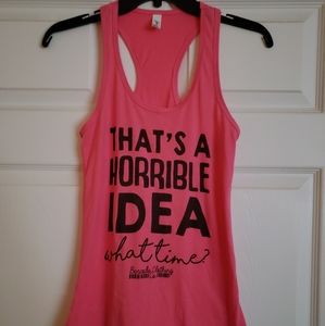 Horrible idea..what time? tank